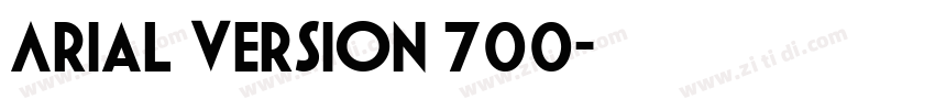 Arial Version 700字体转换